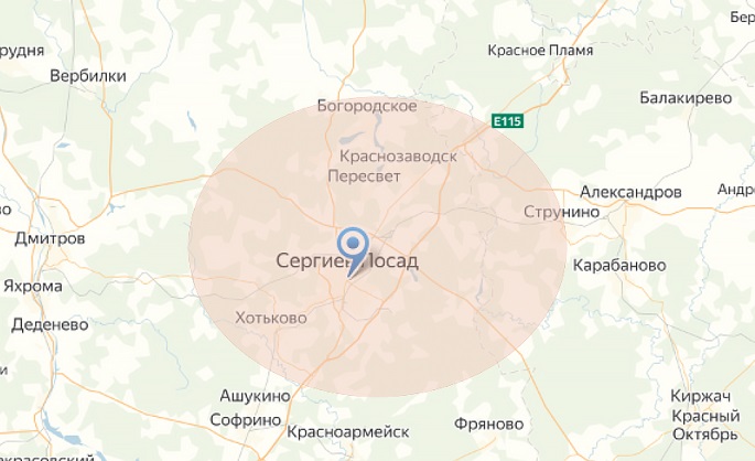 Район доставки бетона Сергиев Посаде